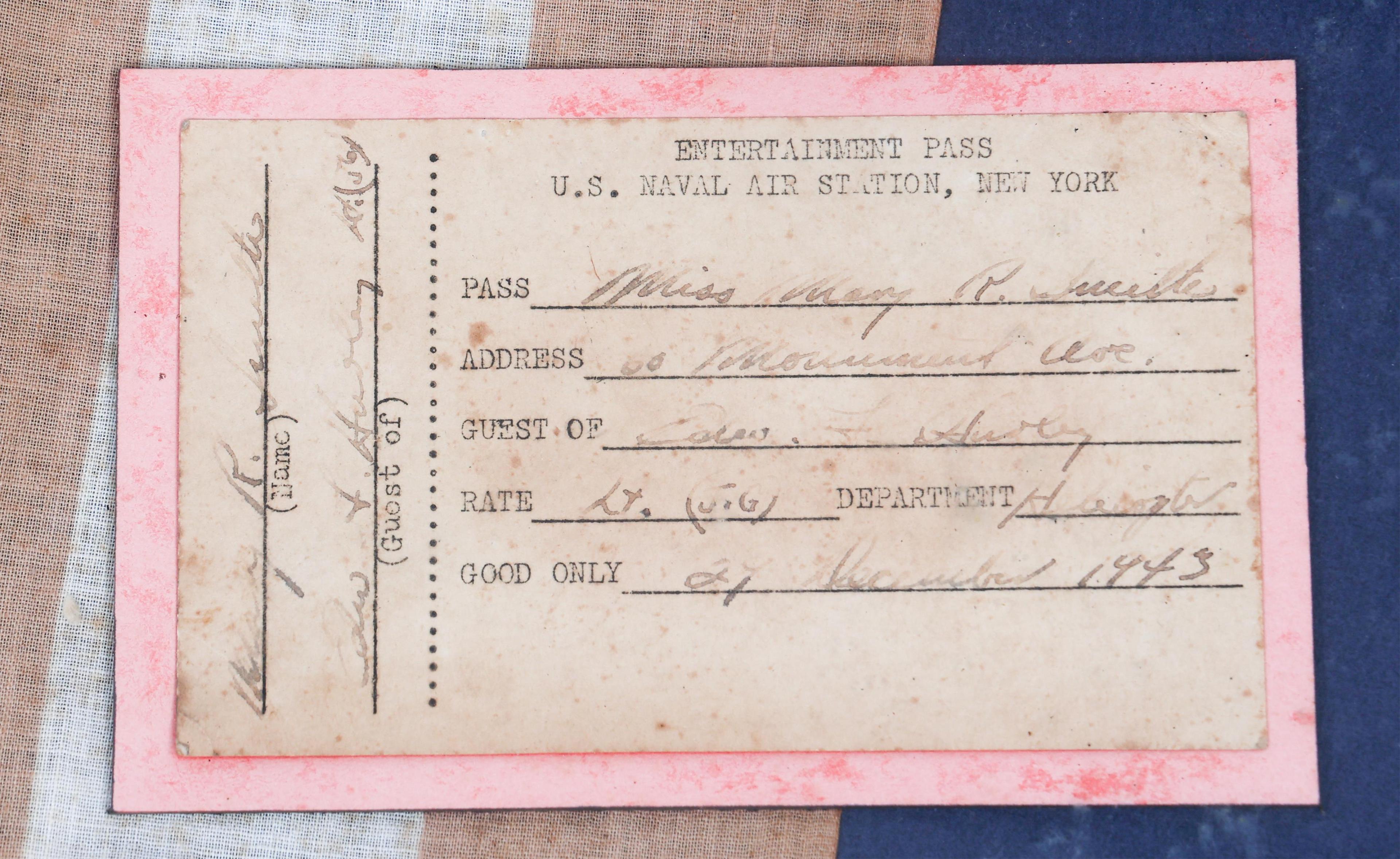 WWII USAAF / USCG AUXILIARY NAMED OFFICER GROUPING