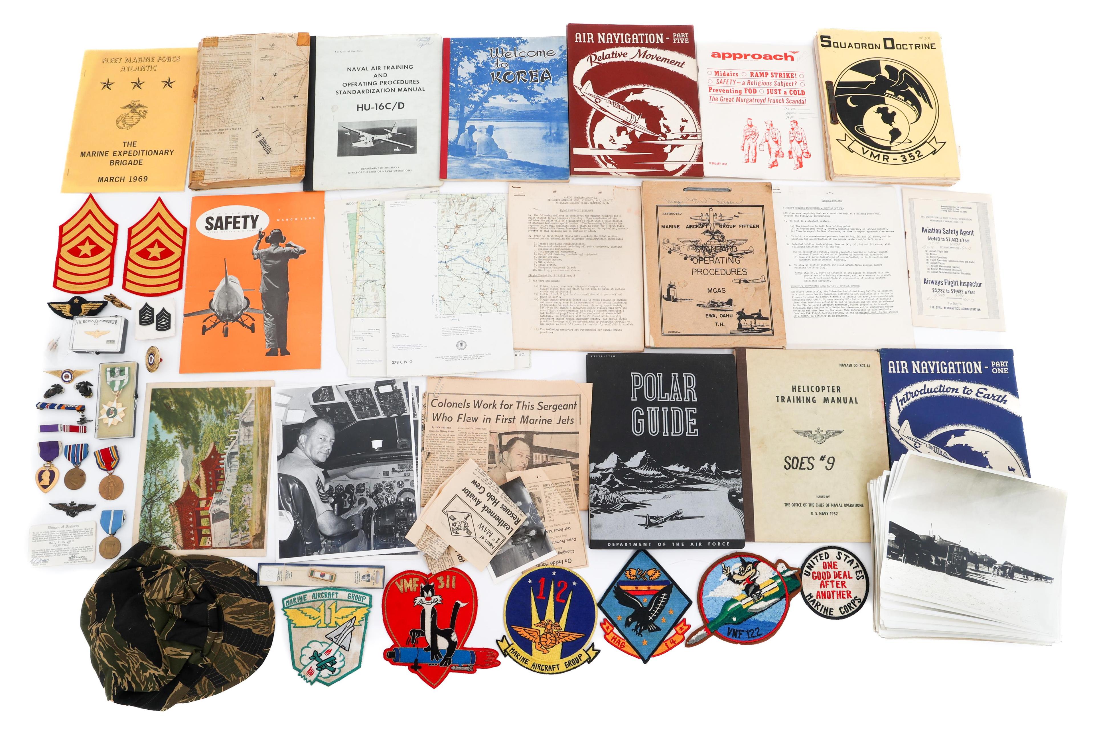 WWII - VIETNAM WAR USMC ENLISTED AVIATOR GROUP