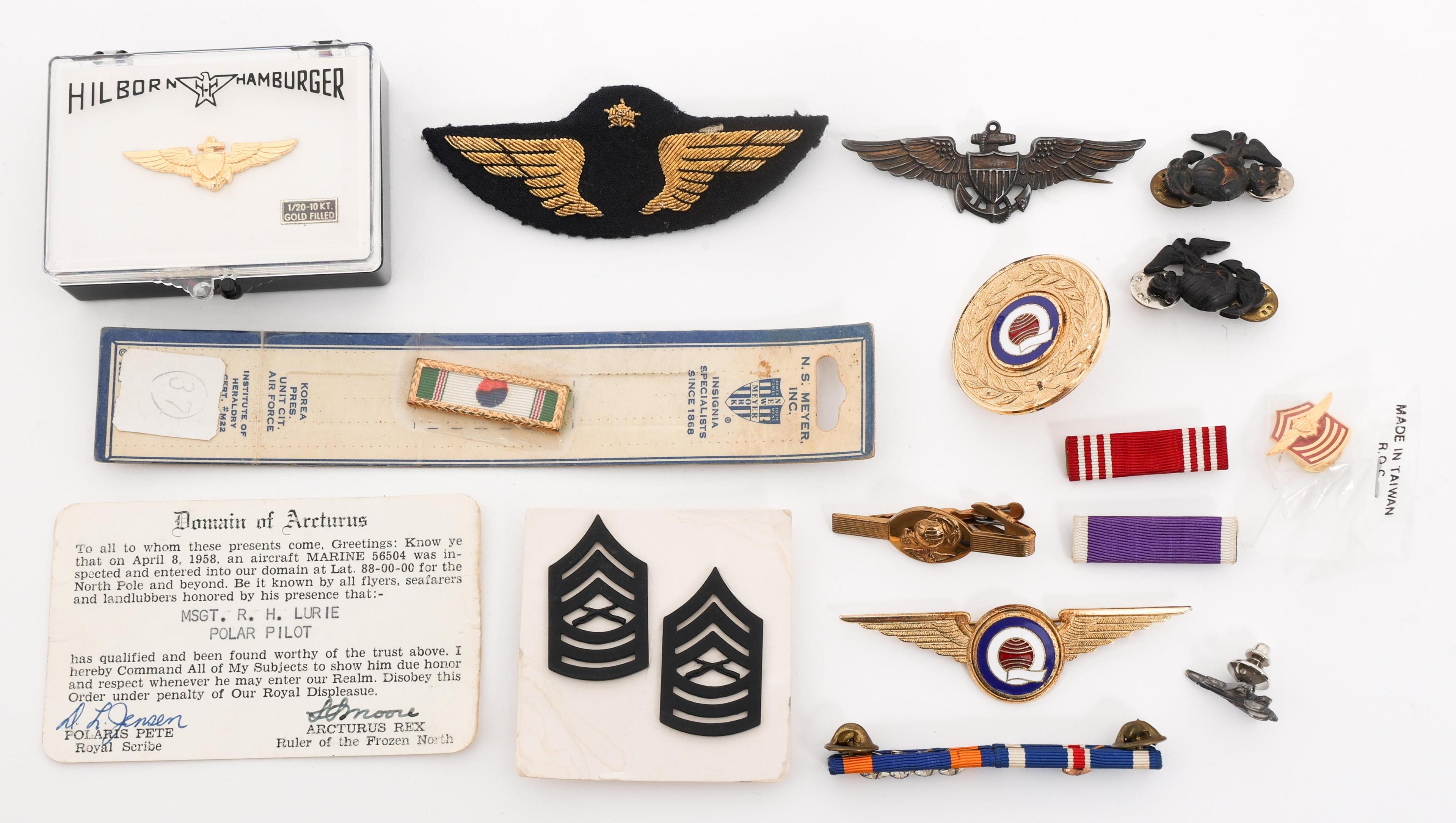 WWII - VIETNAM WAR USMC ENLISTED AVIATOR GROUP