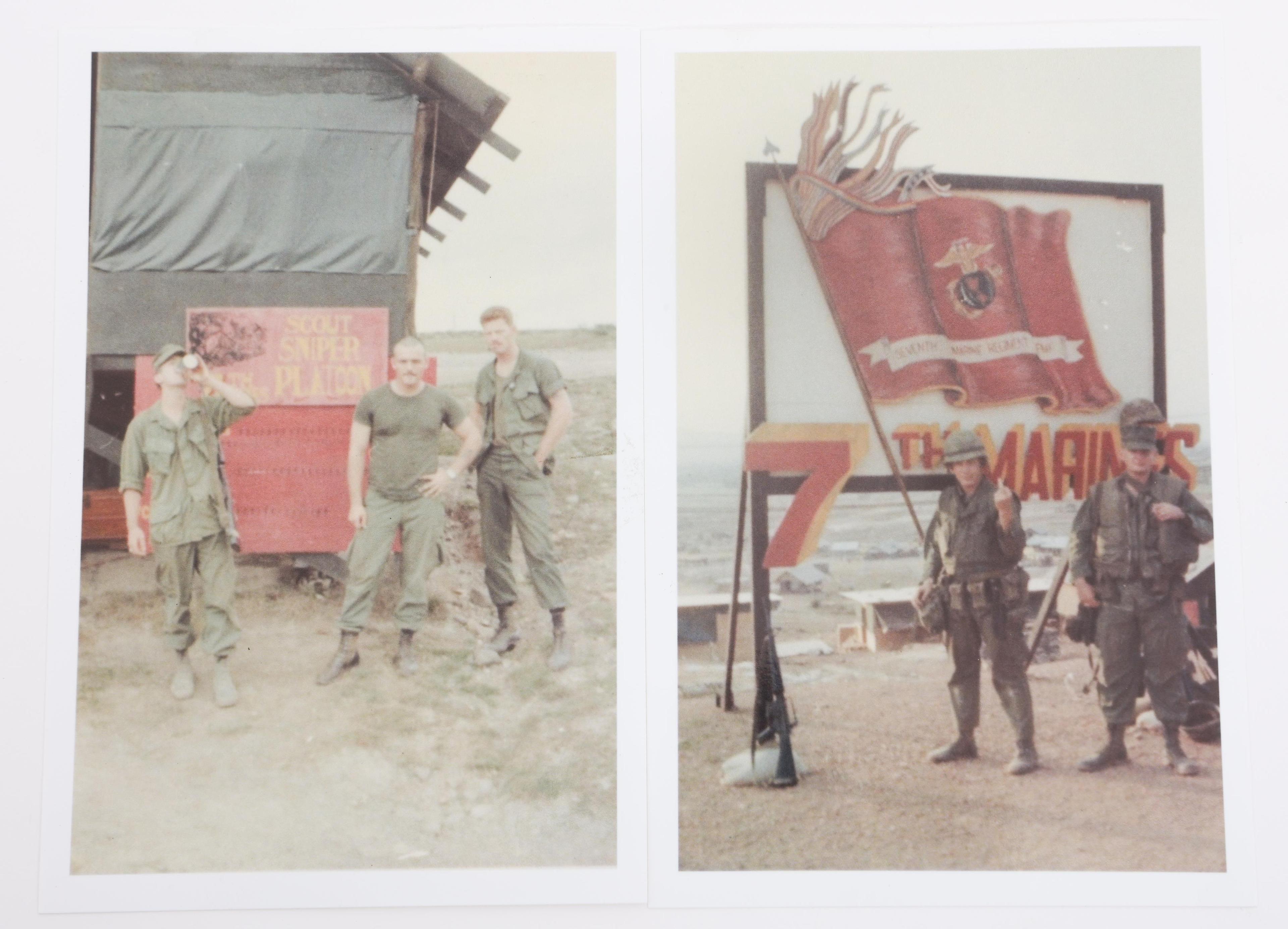 VIETNAM WAR US 7th MARINE SCOUT SNIPER NAMED GROUP