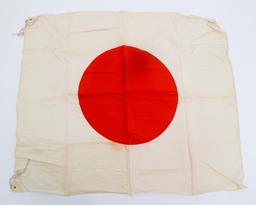 WWII JAPANESE NATIONAL FLAG & ORIGINAL PAPER CASE