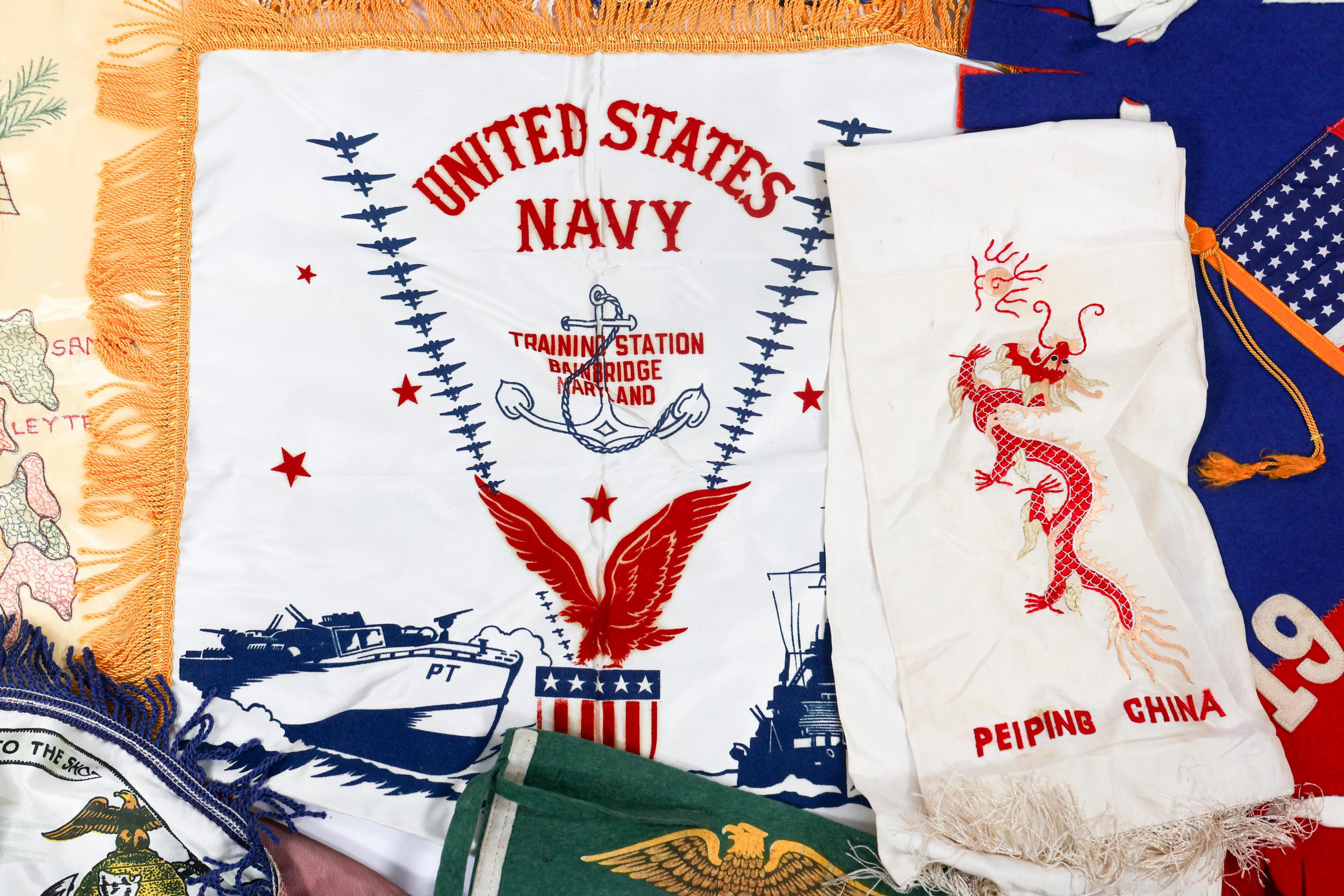 WWII US ARMED FORCES MOTHERS PILLOW SHAMS