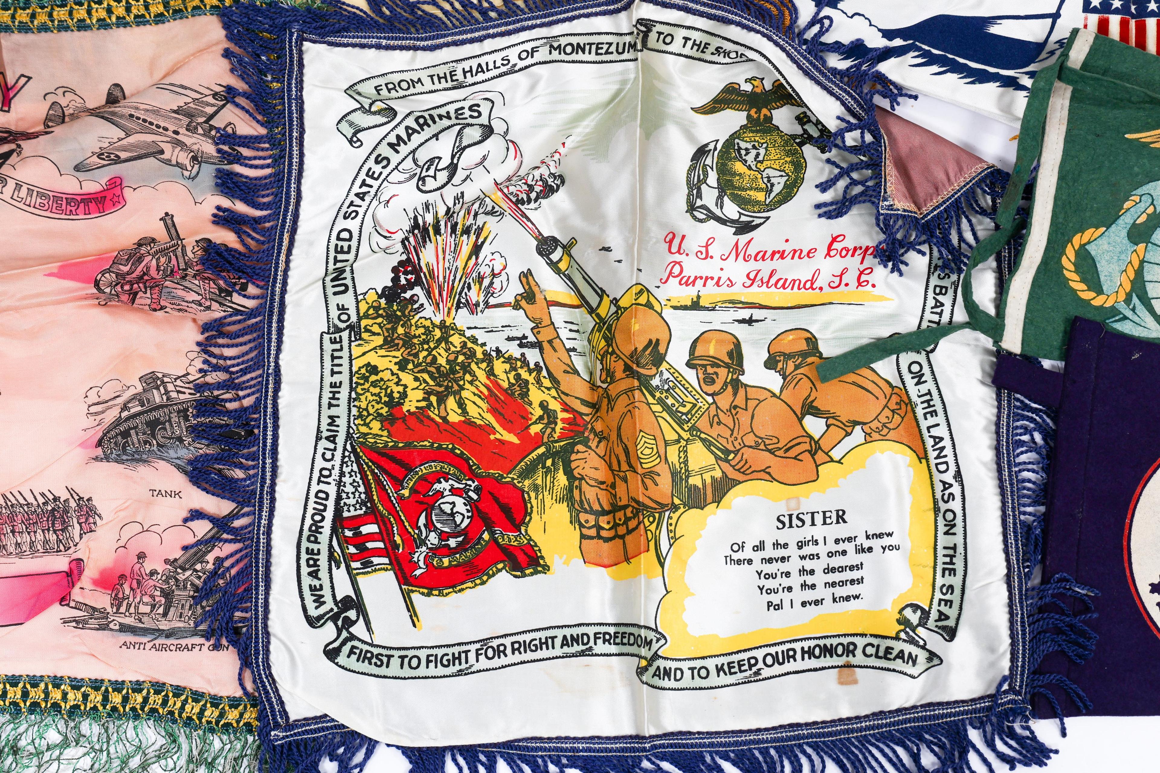 WWII US ARMED FORCES MOTHERS PILLOW SHAMS