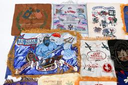 WWII US ARMED FORCES MOTHERS PILLOW SHAMS