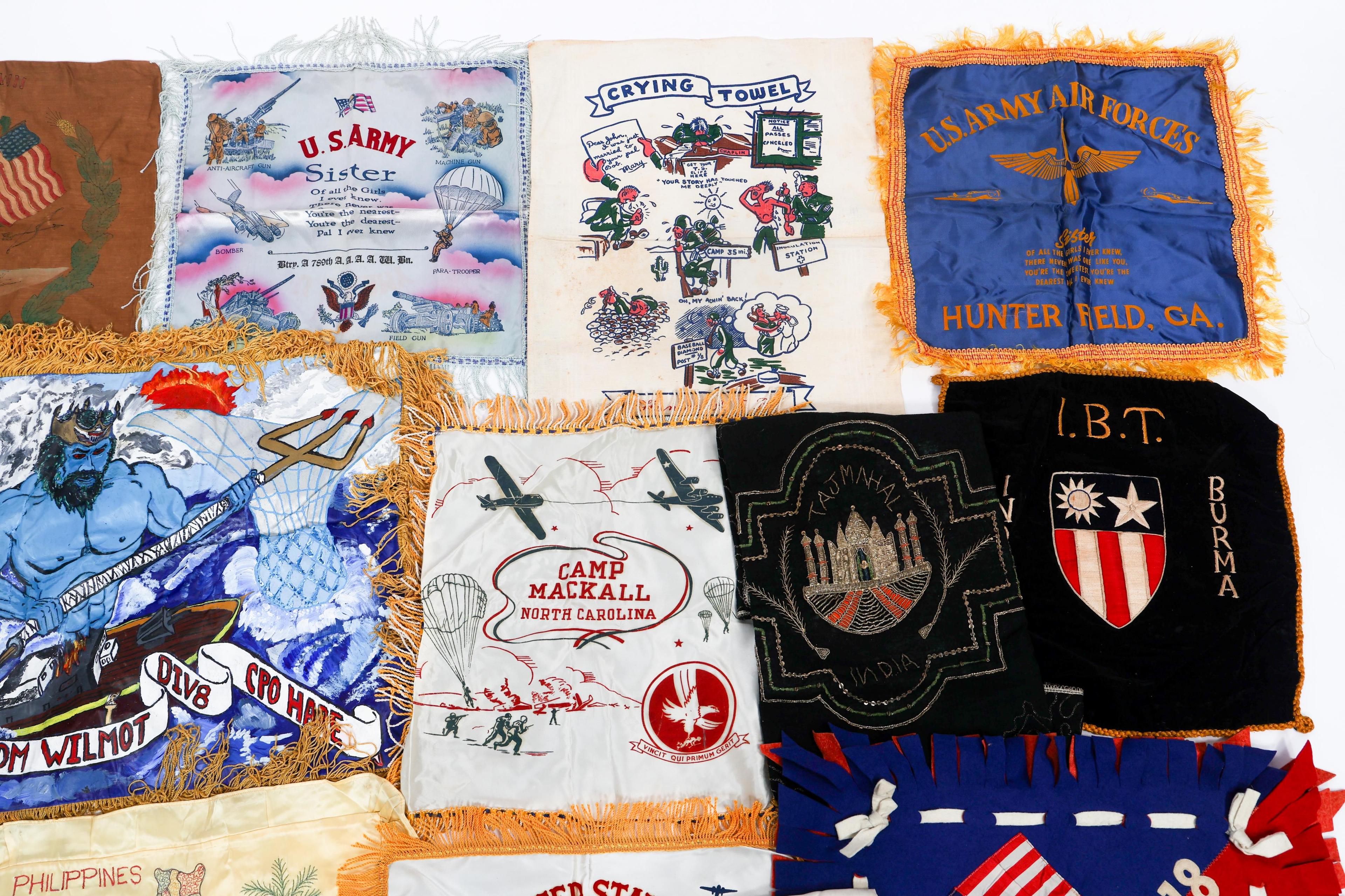 WWII US ARMED FORCES MOTHERS PILLOW SHAMS