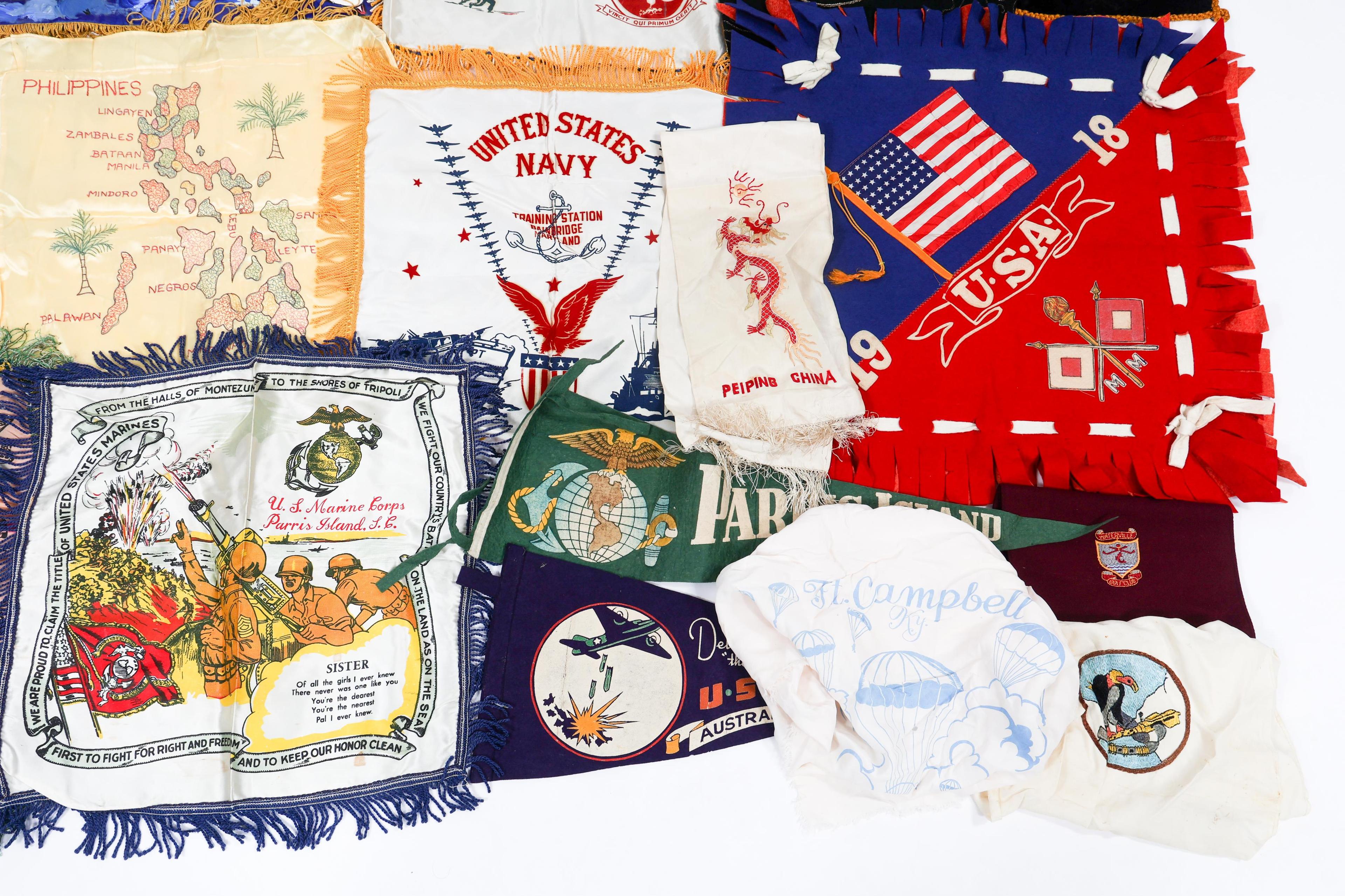 WWII US ARMED FORCES MOTHERS PILLOW SHAMS
