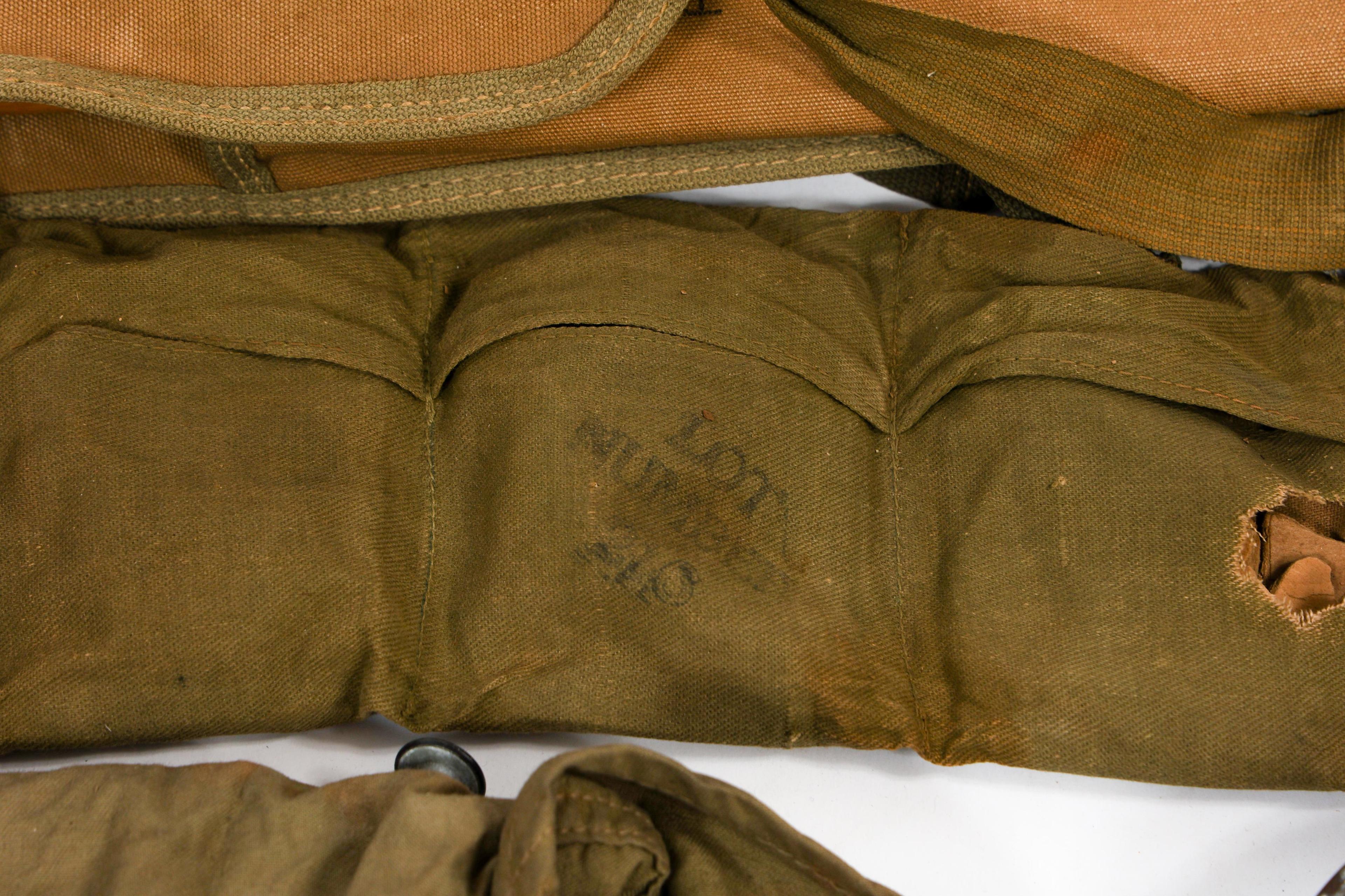 WWII US ARMY CARTRIDGE BELT & FIELD GEAR
