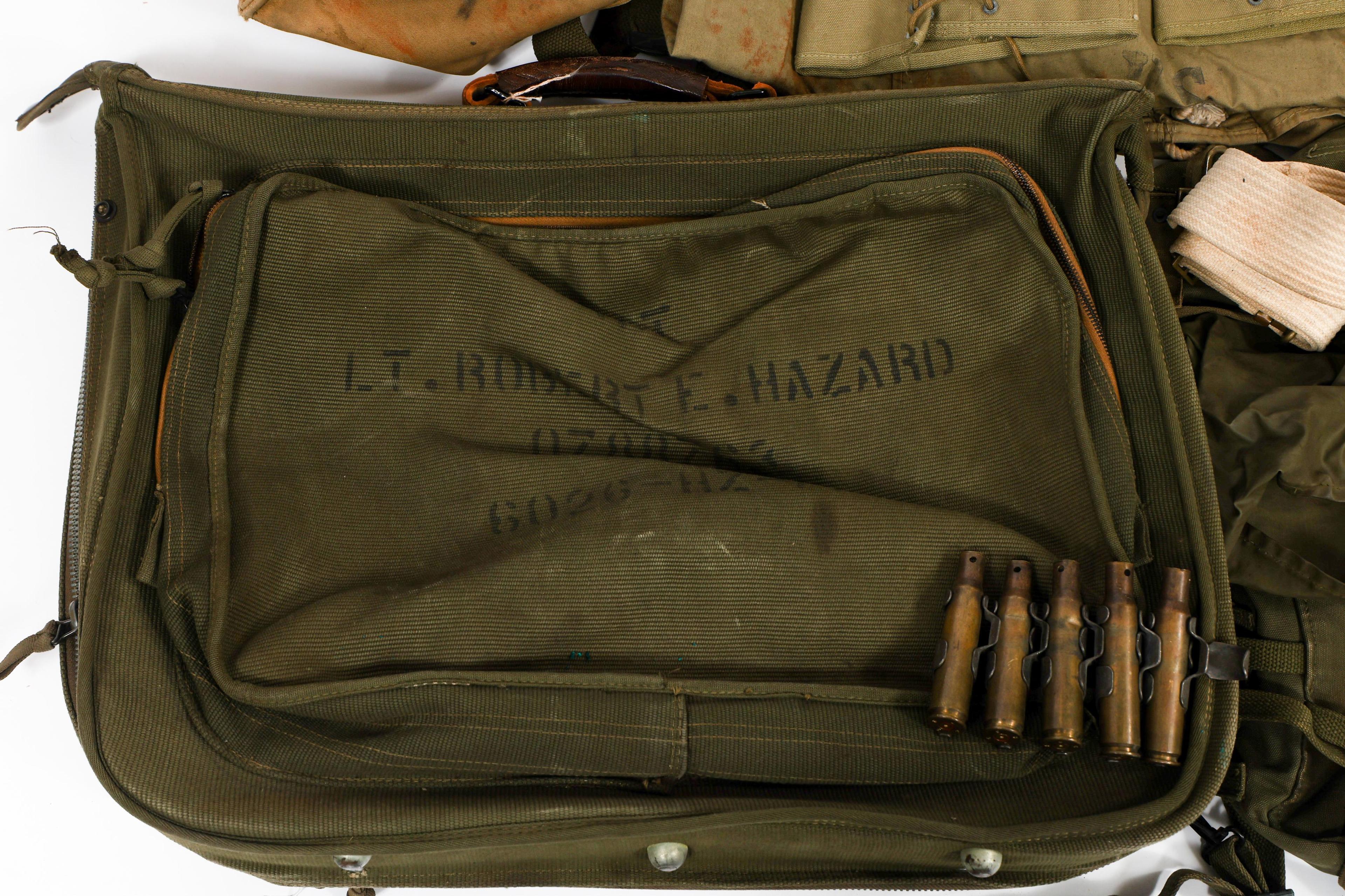 WWII US ARMY CARTRIDGE BELT & FIELD GEAR