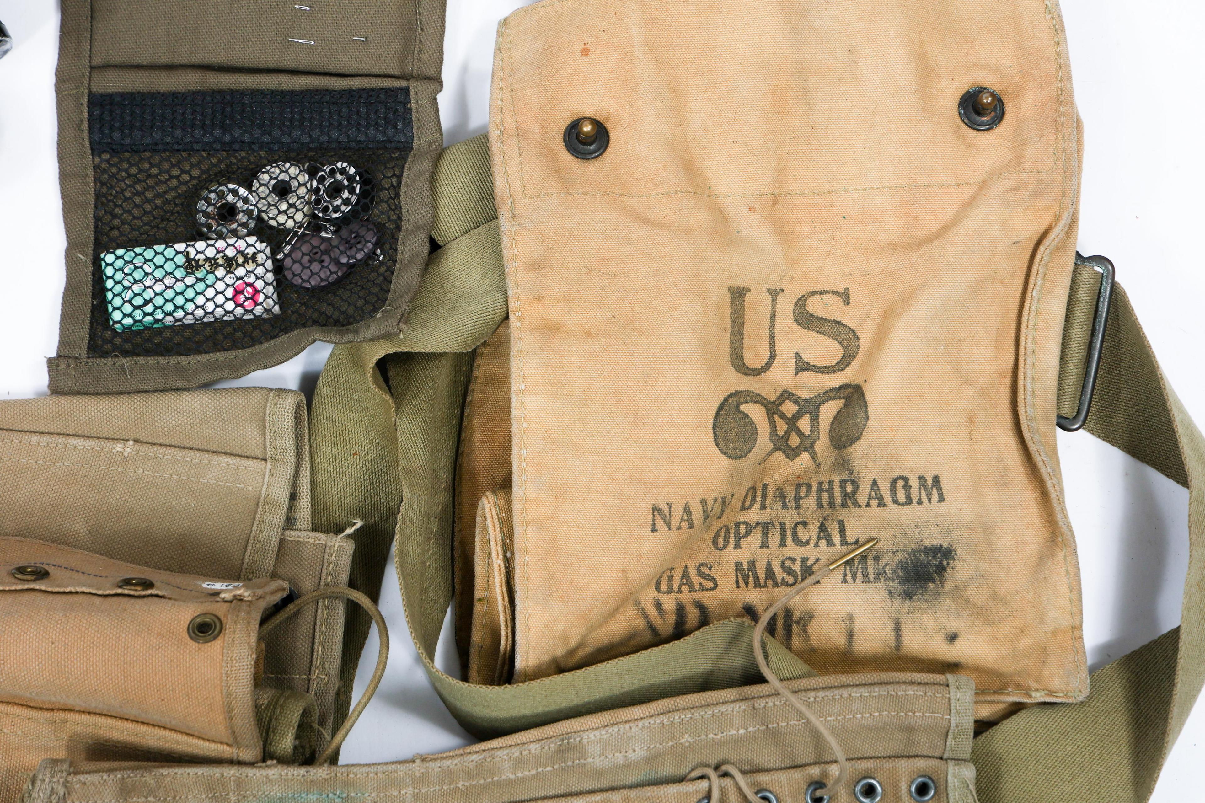 WWII US ARMY CARTRIDGE BELT & FIELD GEAR