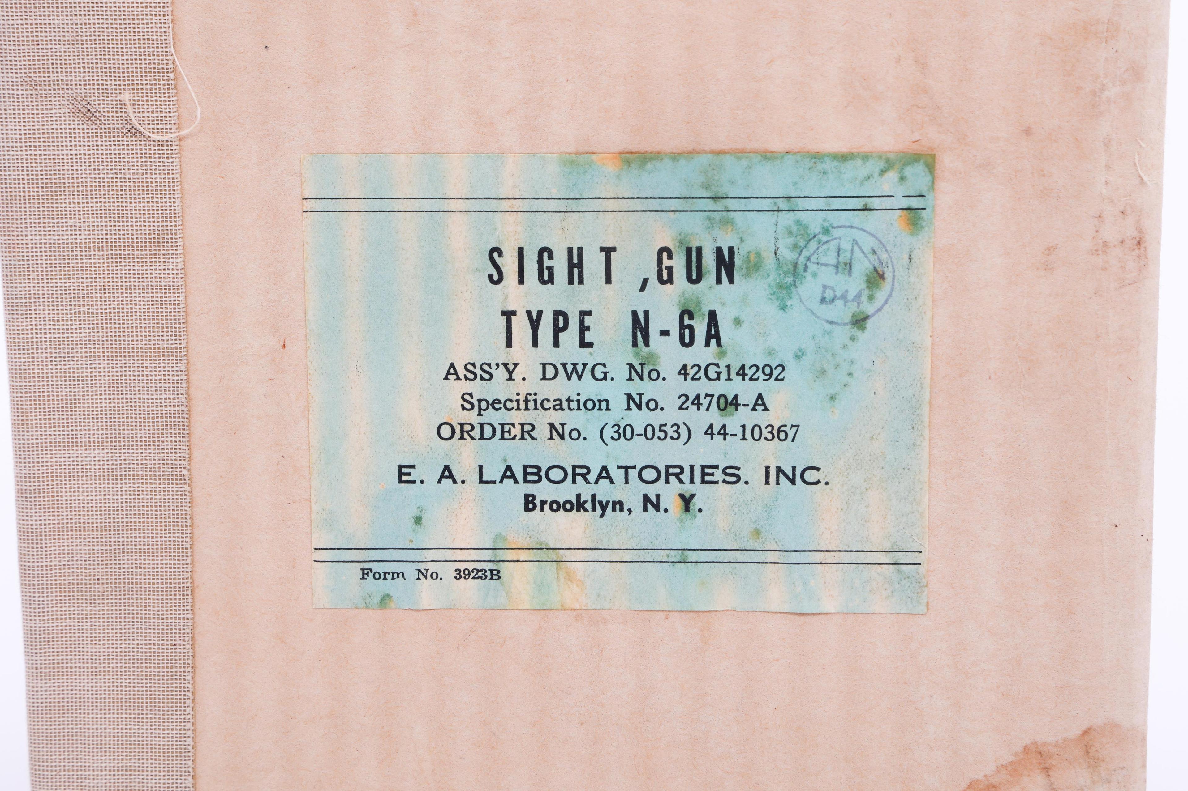 WWII USAAF UNISSUED B-17 BOMBER TYPE N-6A SIGHT