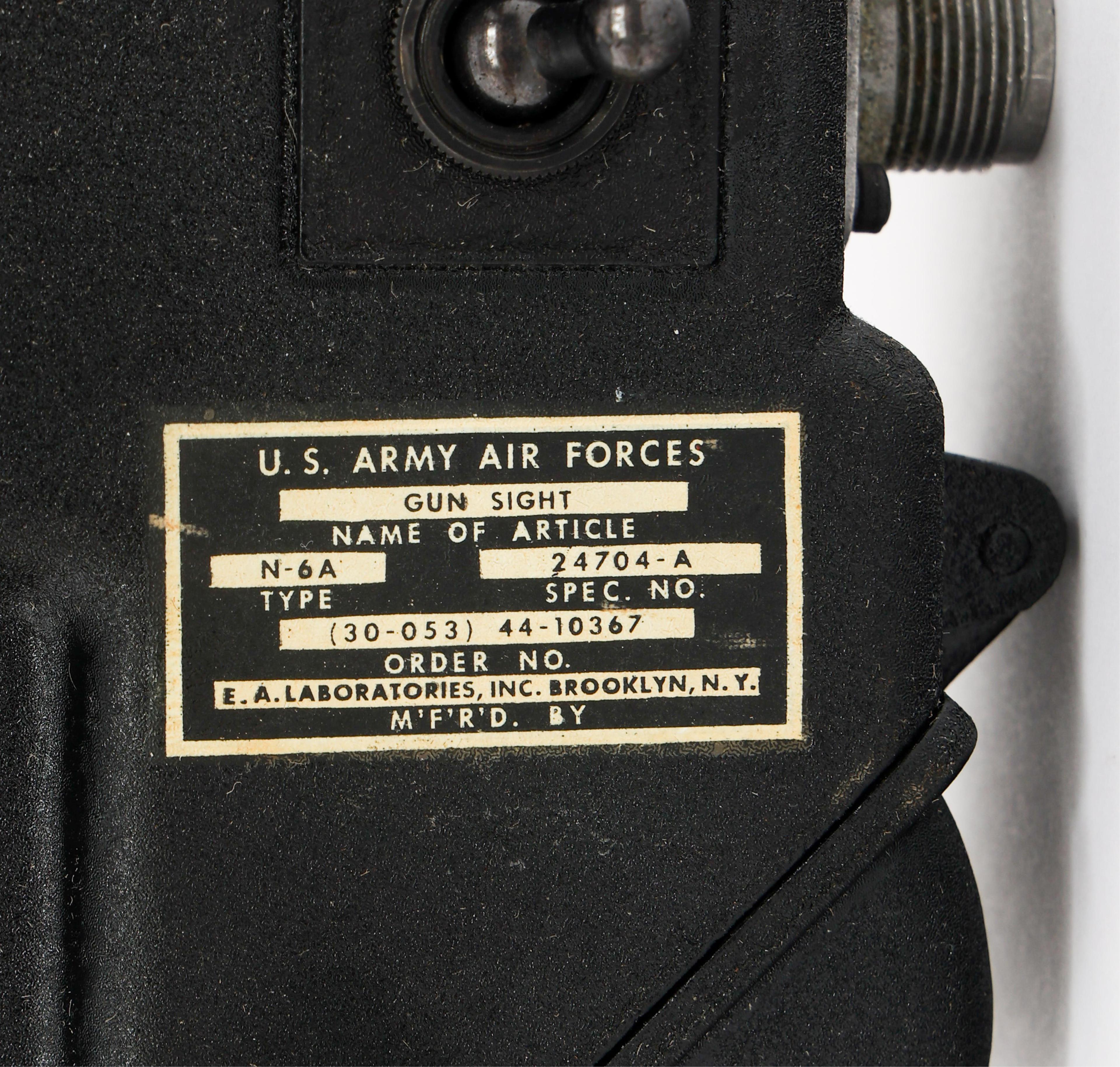 WWII USAAF UNISSUED B-17 BOMBER TYPE N-6A SIGHT