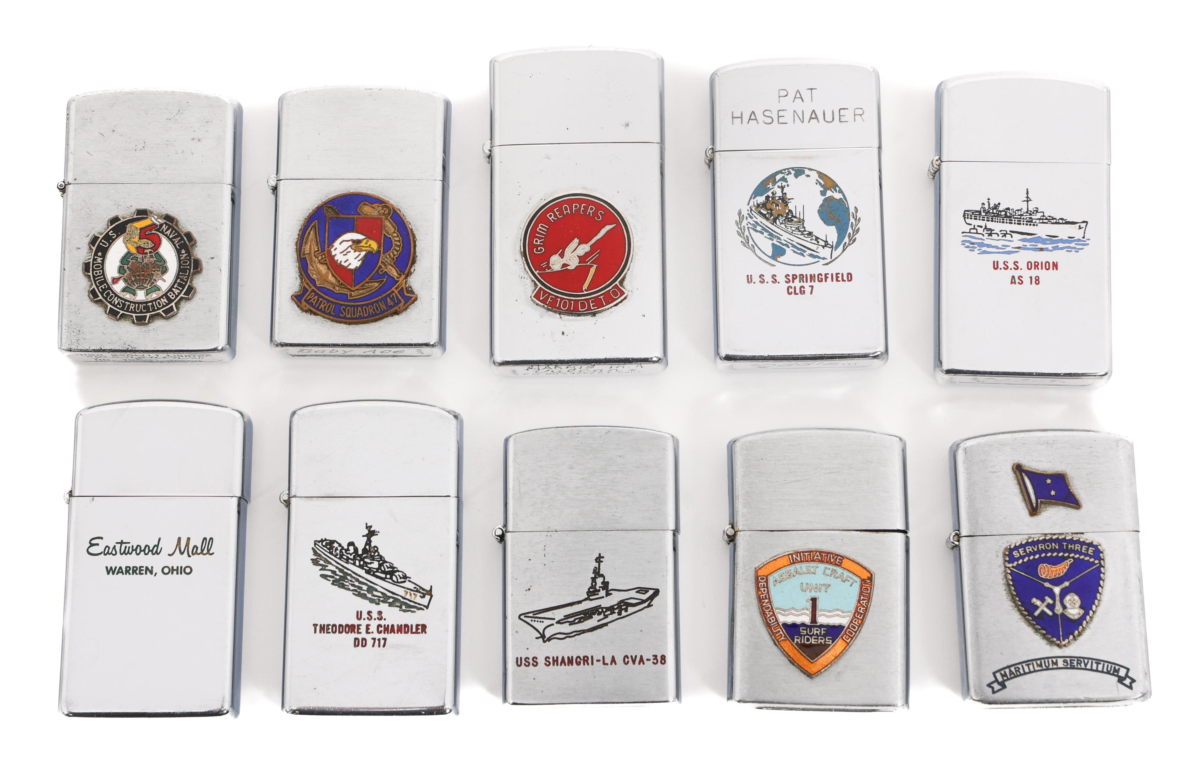 COLD WAR US NAVY CIGARETTE LIGHTERS