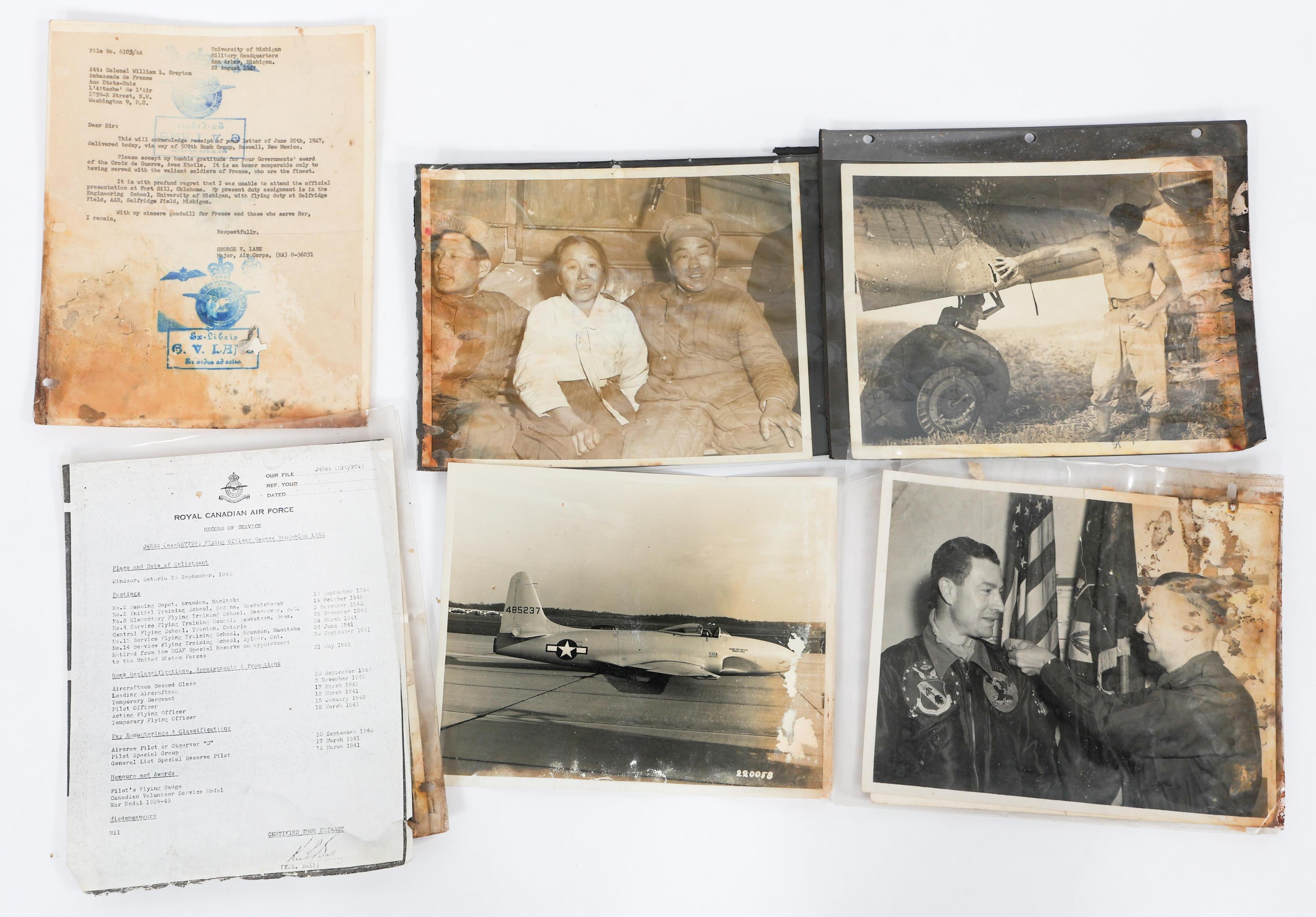 WWII - COLD WAR USAF F-100 SABRE PILOT GROUPING