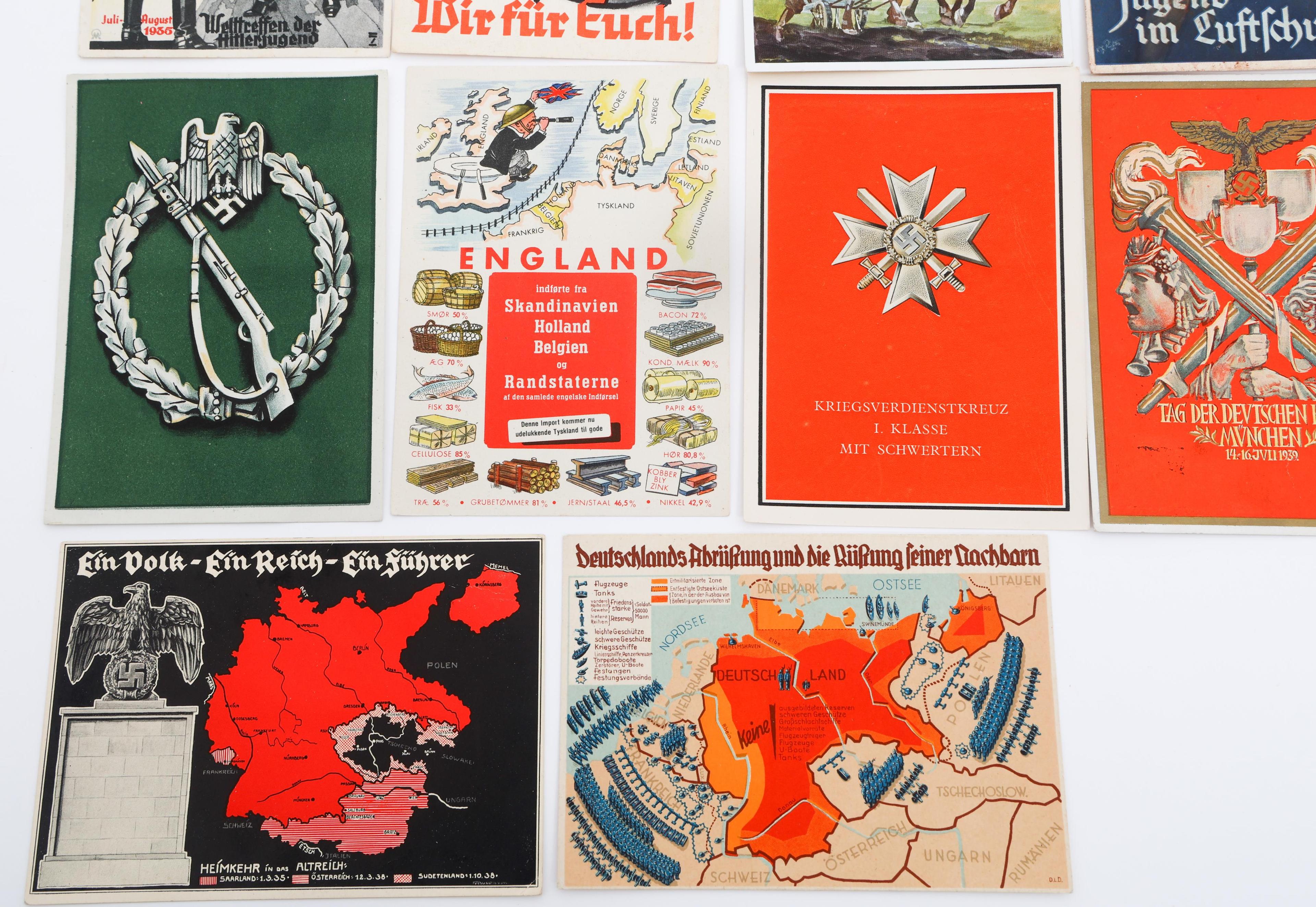 WWII GERMAN PROPAGANDA & MILITARY POSTCARDS