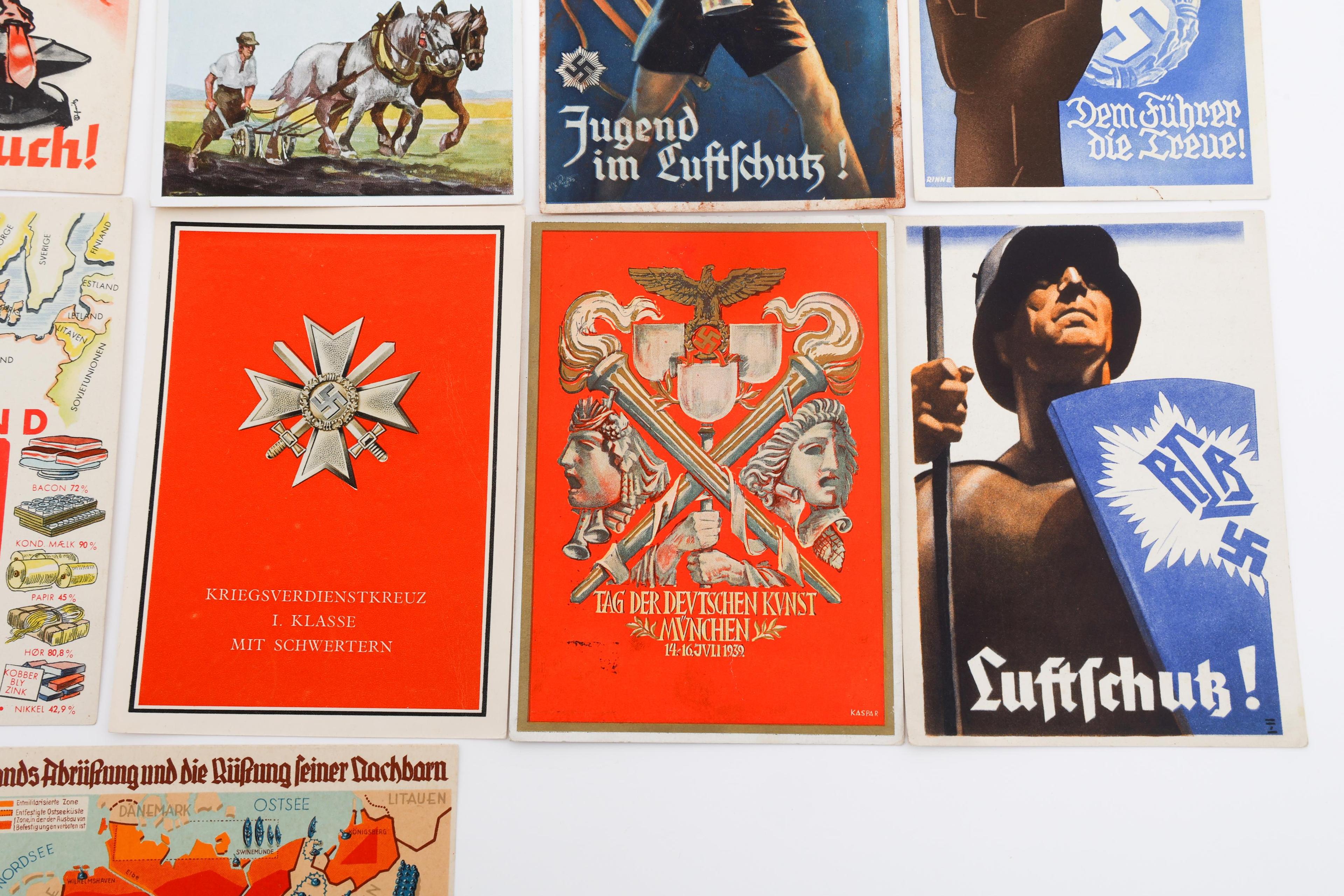 WWII GERMAN PROPAGANDA & MILITARY POSTCARDS