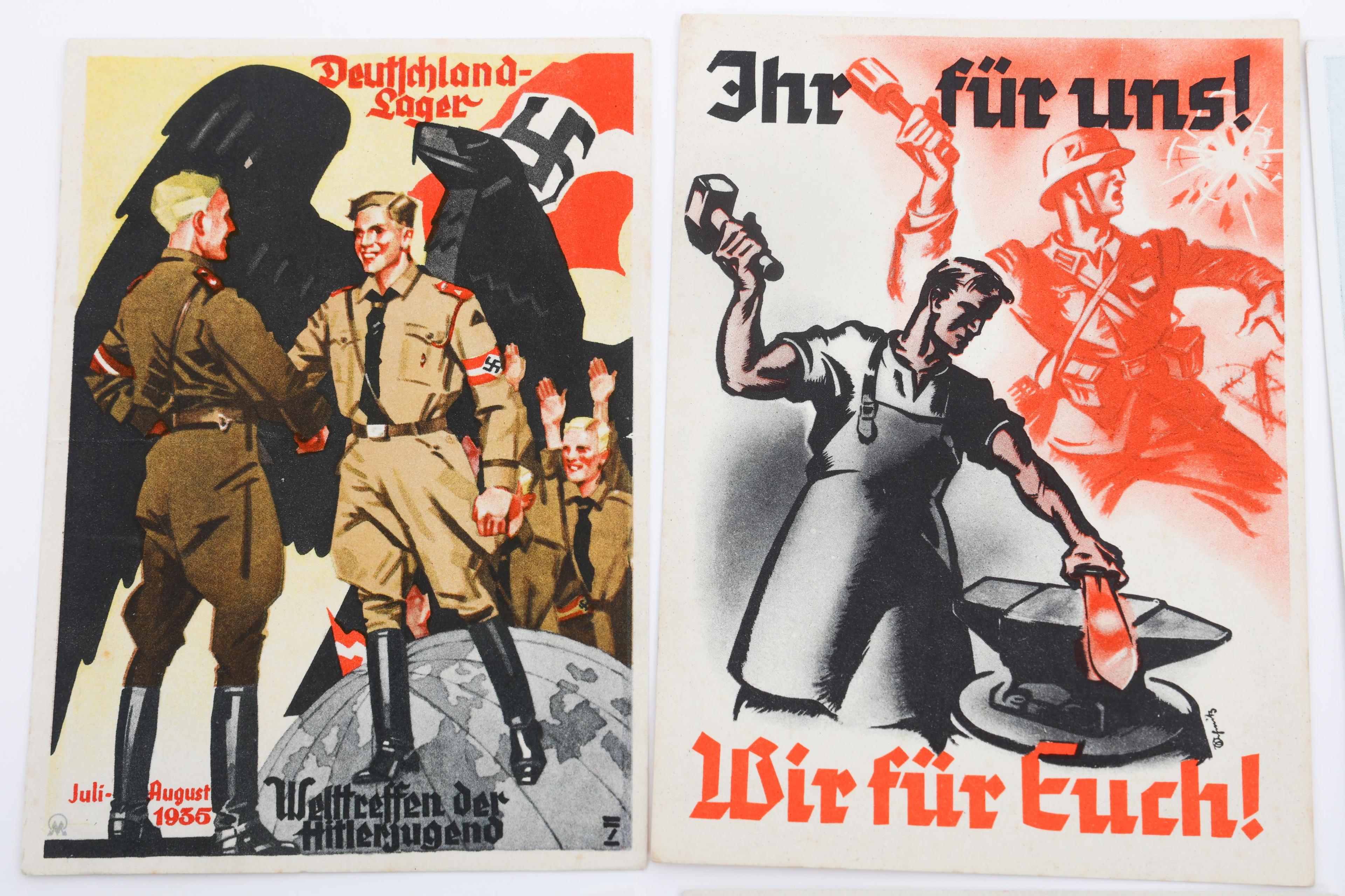 WWII GERMAN PROPAGANDA & MILITARY POSTCARDS