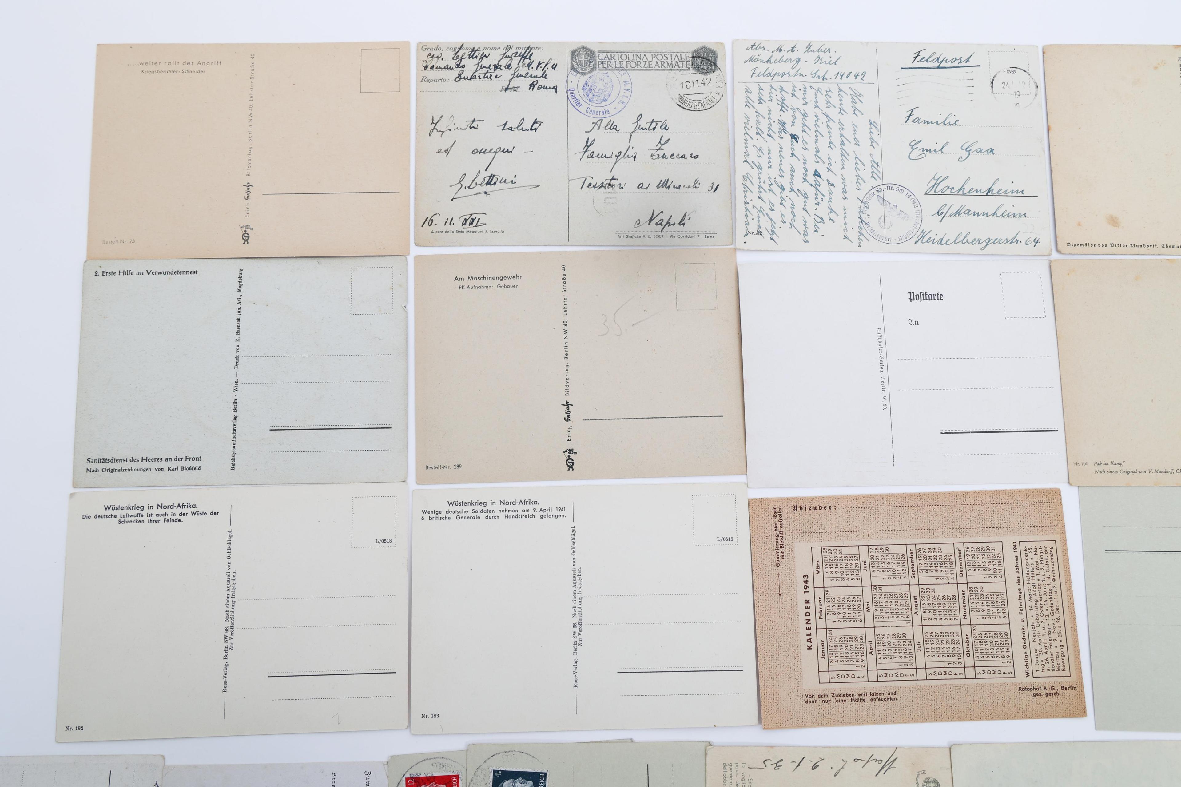WWII GERMAN PROPAGANDA & MILITARY POSTCARDS