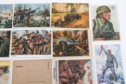 WWII GERMAN PROPAGANDA & MILITARY POSTCARDS