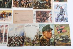 WWII GERMAN PROPAGANDA & MILITARY POSTCARDS
