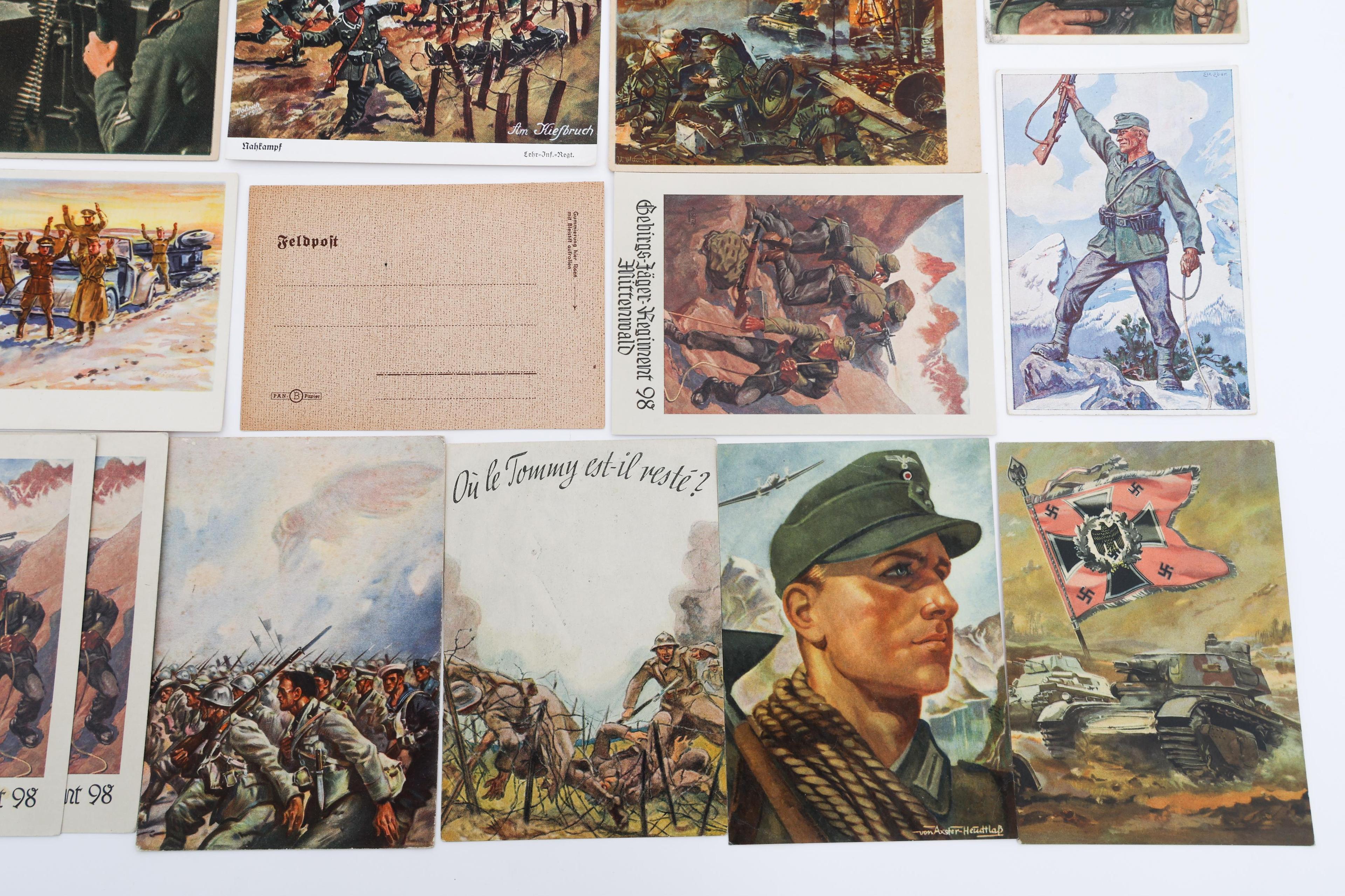 WWII GERMAN PROPAGANDA & MILITARY POSTCARDS