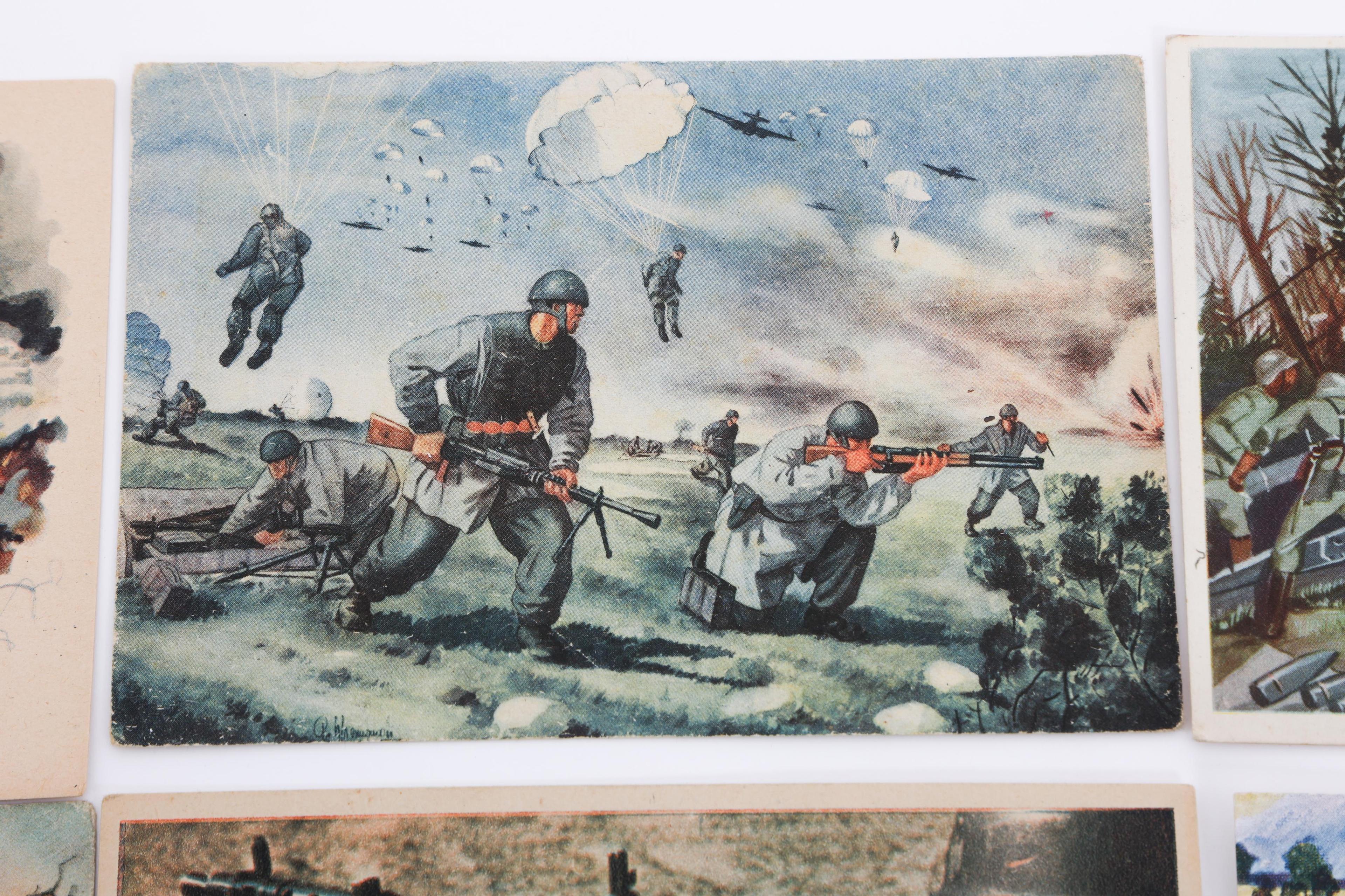 WWII GERMAN PROPAGANDA & MILITARY POSTCARDS