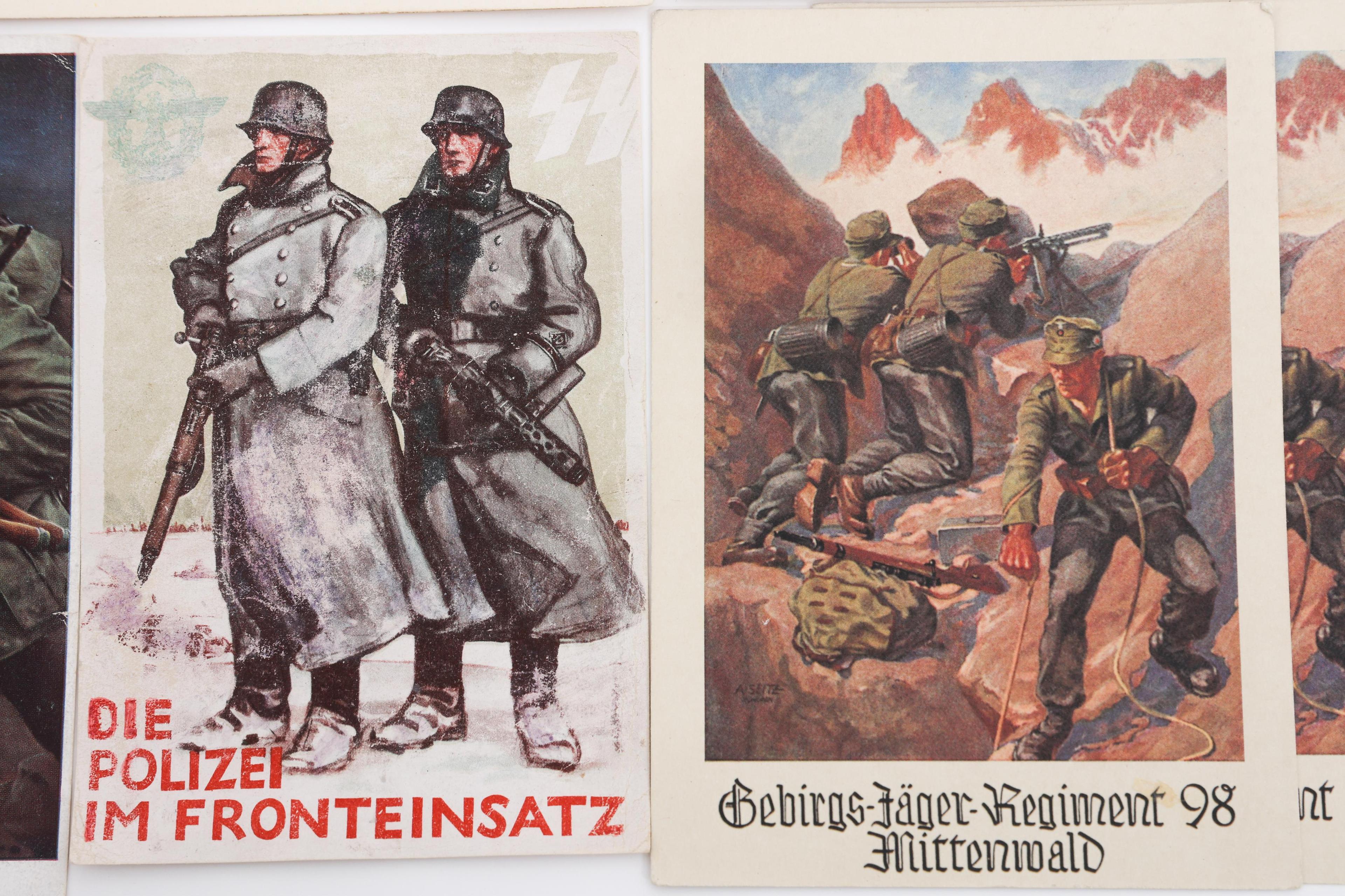 WWII GERMAN PROPAGANDA & MILITARY POSTCARDS