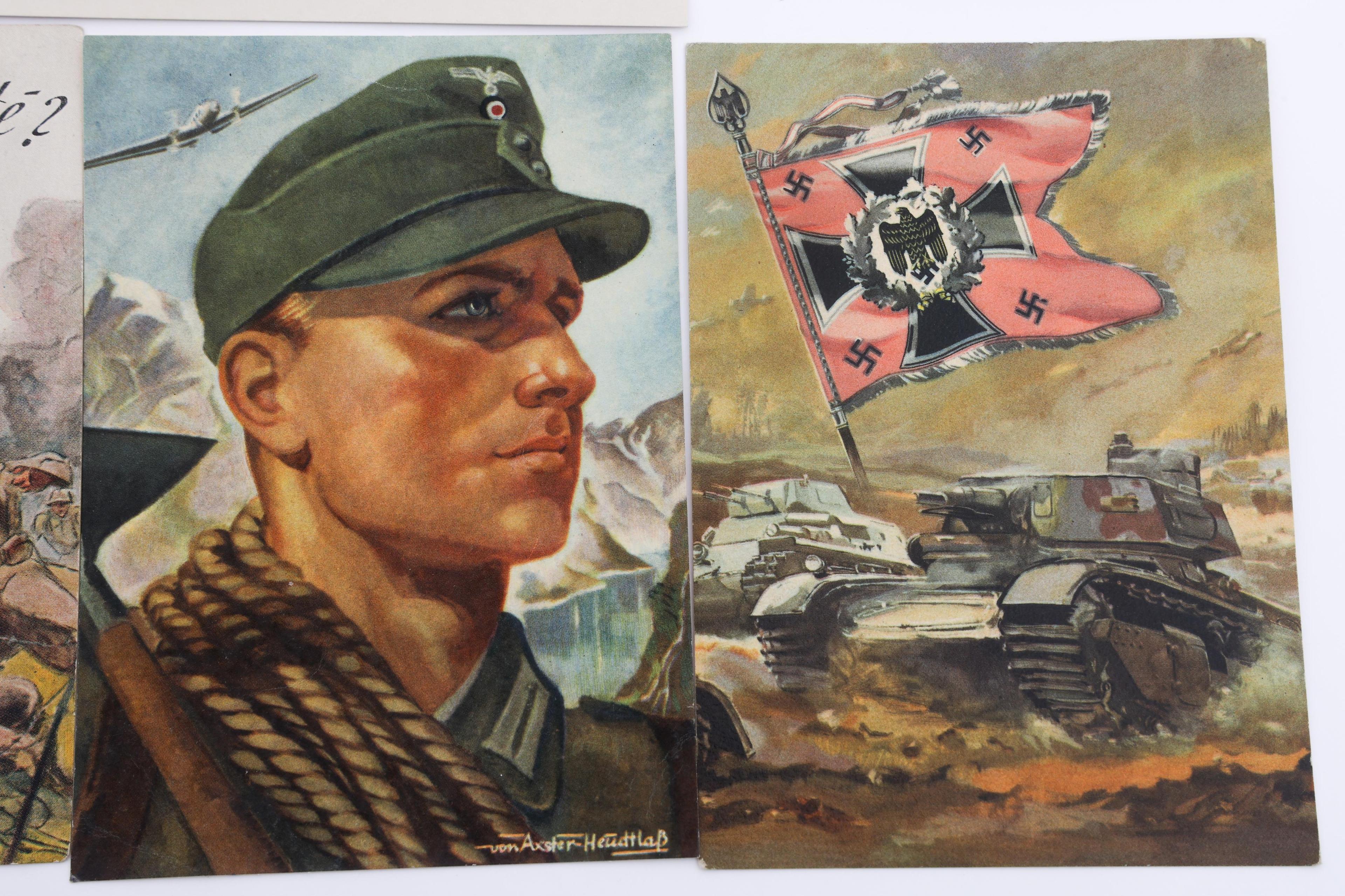 WWII GERMAN PROPAGANDA & MILITARY POSTCARDS