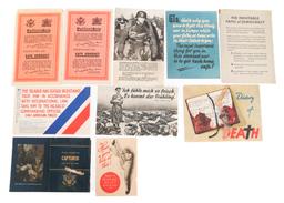 WWII GERMAN & US PROPAGANDA & LIFE SAVING LEAFLETS