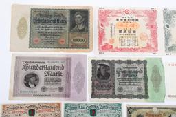 WWII WEIMAR GERMANY & JAPANESE OCCUPATION CURRENCY