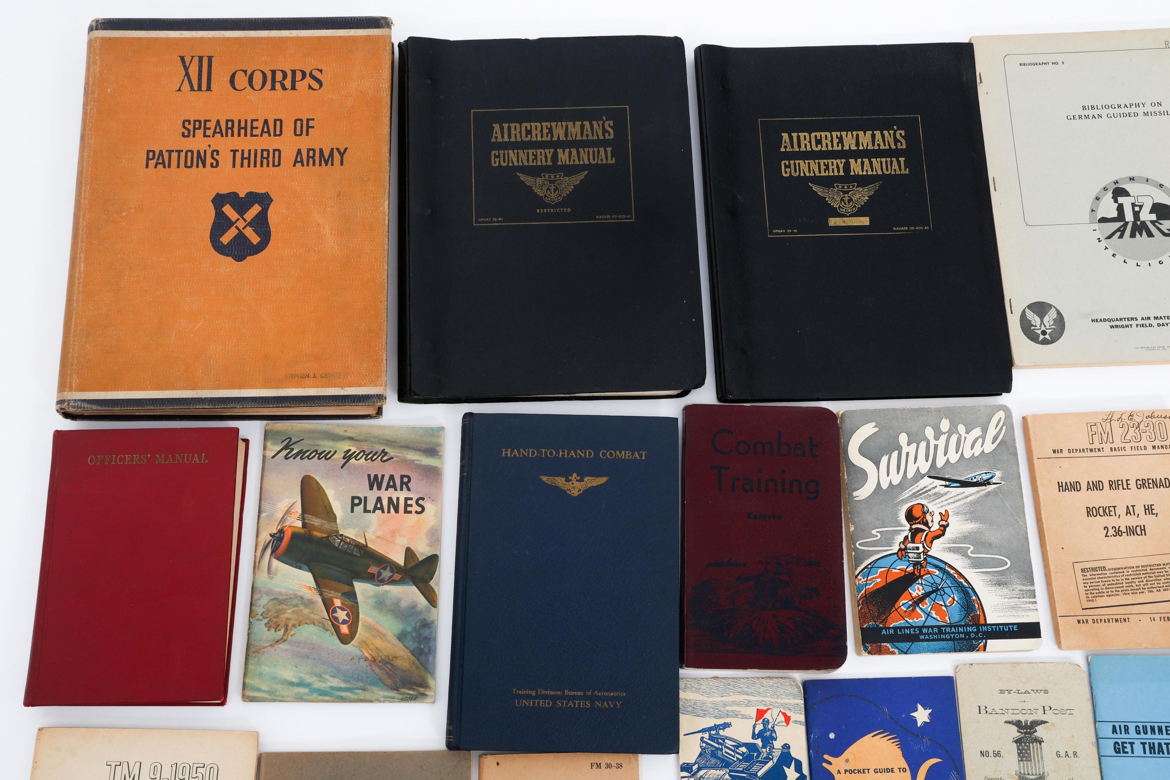 WWII US ARMED FORCES FIELD & TRAINING MANUALS