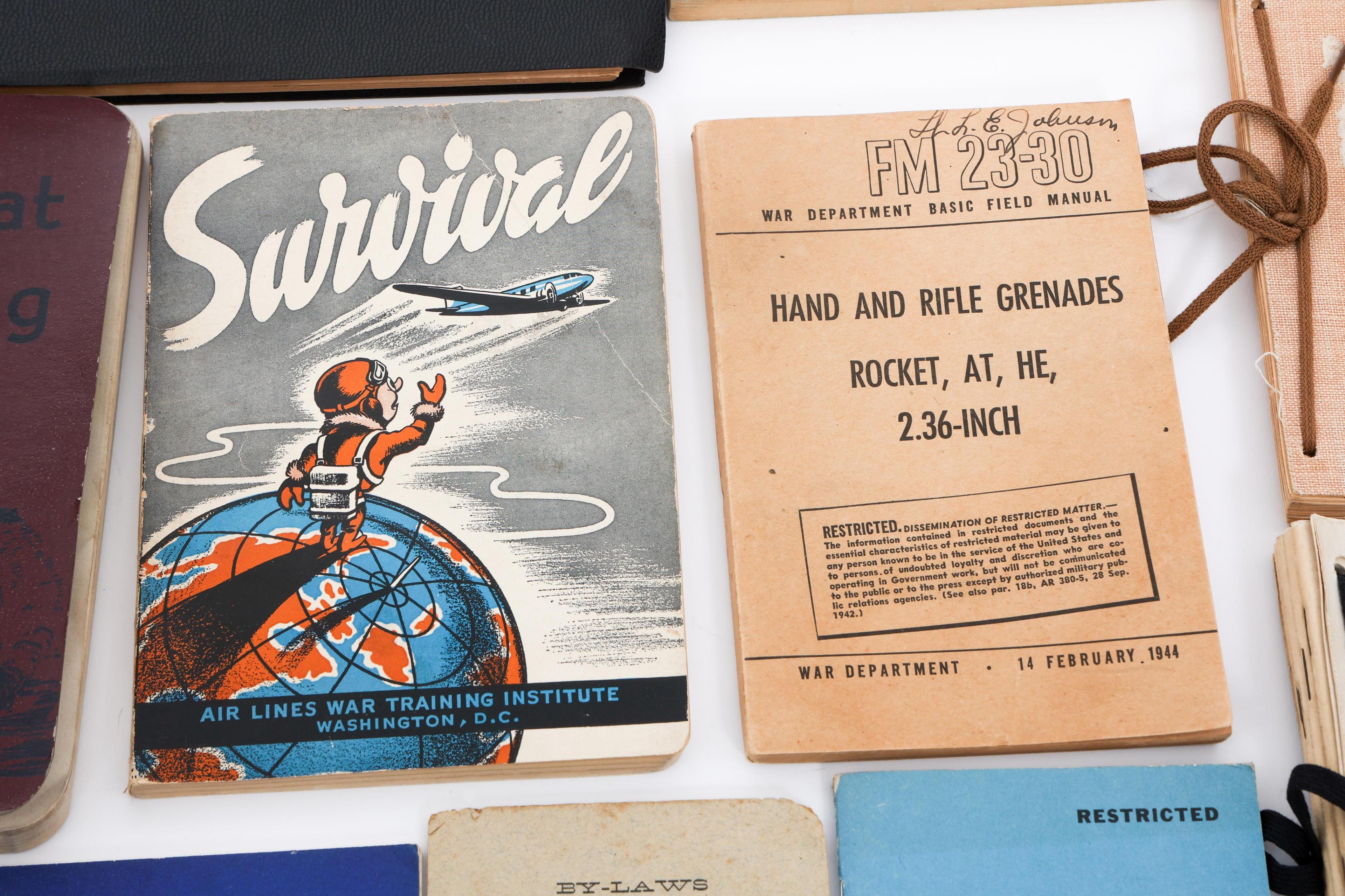 WWII US ARMED FORCES FIELD & TRAINING MANUALS