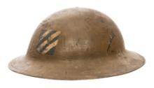 WWI US AEF 3rd DIVISION M1917 COMBAT HELMET