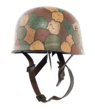 WWII GERMAN CRETE CAMO M38 FALLSCHIRMJAGER HELMET