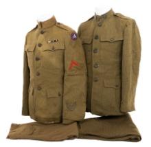 WWI US AEF 3rd ARMY NCO & ENLISTED M1917 UNIFORMS
