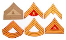 LATE 19TH C. - EARLY 20TH C. USMC NCO RANK PATCHES