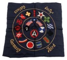 WWI AEF OCCUPATION US SOUVENIR TAPESTRY