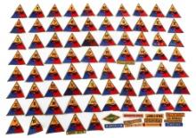 WWII - COLD WAR US ARMY ARMORED DIVISION PATCHES
