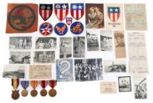 WWII USAAF CBI 425th BOMB SQ GROUPING - THOMPSON