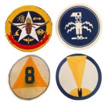 WWII USAAF THEATER MADE SQUADRON PATCHES