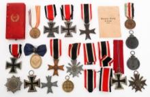 WWII GERMAN IRON CROSS 2nd CLASS & MEDALS