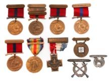 WWI - WWII USMC NAMED GOOD CONDUCT MEDALS & BADGES