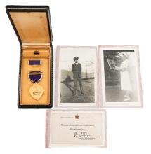 WWII USAAF 500th BOMB GROUP KIA NAMED PURPLE HEART