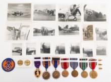 WWII USAAF 701st BOMB SQUAD KIA NAMED MEDAL GROUP