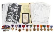 WWII - VIETNAM WAR US BOMBARDIER NAMED MEDAL GROUP