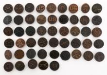 WWI US ARMY ENLISTED COLLAR DISCS