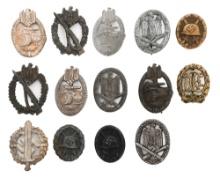 WWII GERMAN WOUND BADGES & COMBAT AWARDS