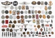 WWII GERMAN SPANGE, BADGES, & TINNIES