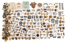 WWII US ARMY RANKS, COLLAR INSIGNIA & BADGES