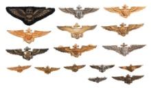 WWII USN AVIATOR WINGS by H&H, LGB, AMICO & LAMPL