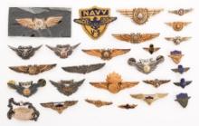 WWII USMC & NAVY AVIATOR WINGS & INSIGNIA